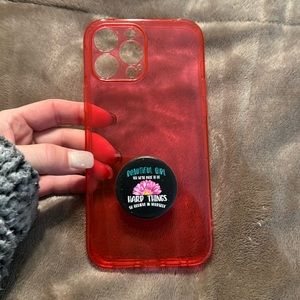 iPhone 13 max pro case and pop socket